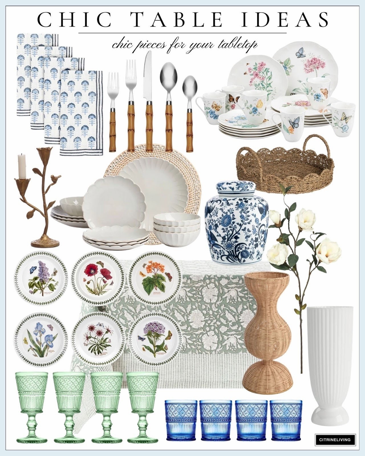 Gorgeous and chic tablescape pieces for your spring table or Easter table!

#LTKHome #LTKSeasonal