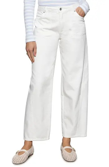 Sanctuary District High Waist Barrel Leg Ankle Jeans in Blcw at Nordstrom Rack, Size 29 | Nordstrom Rack