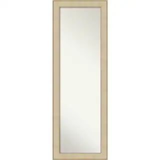 Non-Beveled Full Length On The Door Mirror - Classic Honey Frame - Classic Honey Silver - Outer S... | Bed Bath & Beyond