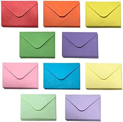 Gift Card Envelopes - 100-Count Mini Envelopes, Paper Business Card Envelopes, Bulk Tiny Envelope... | Amazon (US)