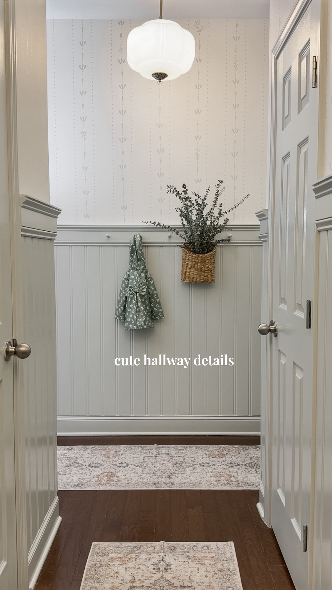 hallway renovation details || cute hallway decor || neutral home || beadboard || hallway decor 

#LTKHome
