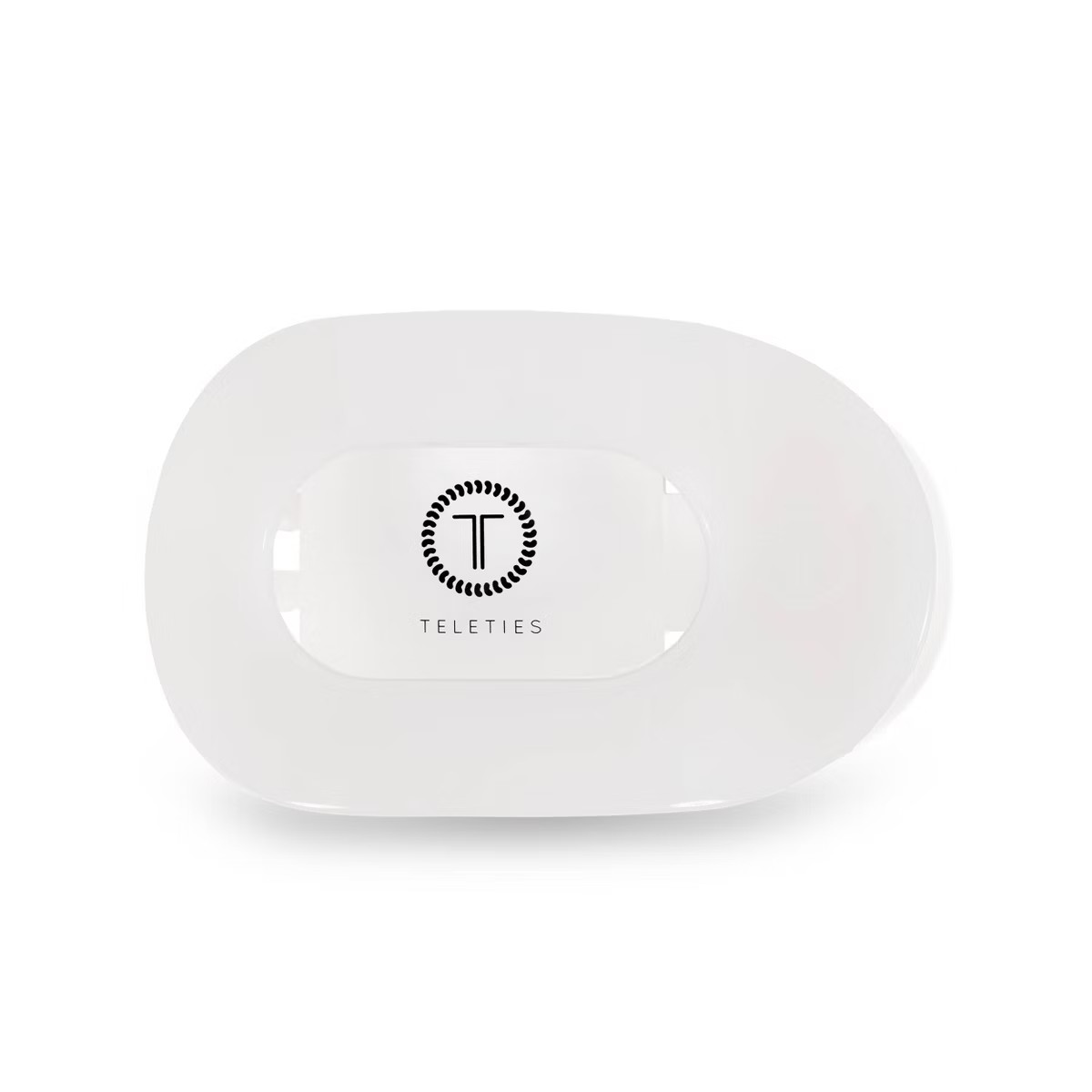 TELETIES Medium Flat Round Hair Clip - Coconut White | Target