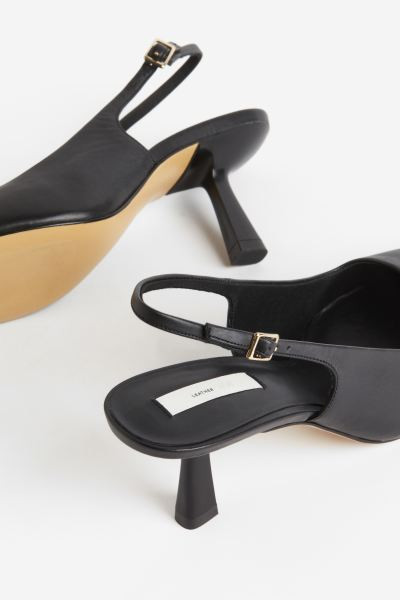 Leather slingbacks | H&M (UK, MY, IN, SG, PH, TW, HK)