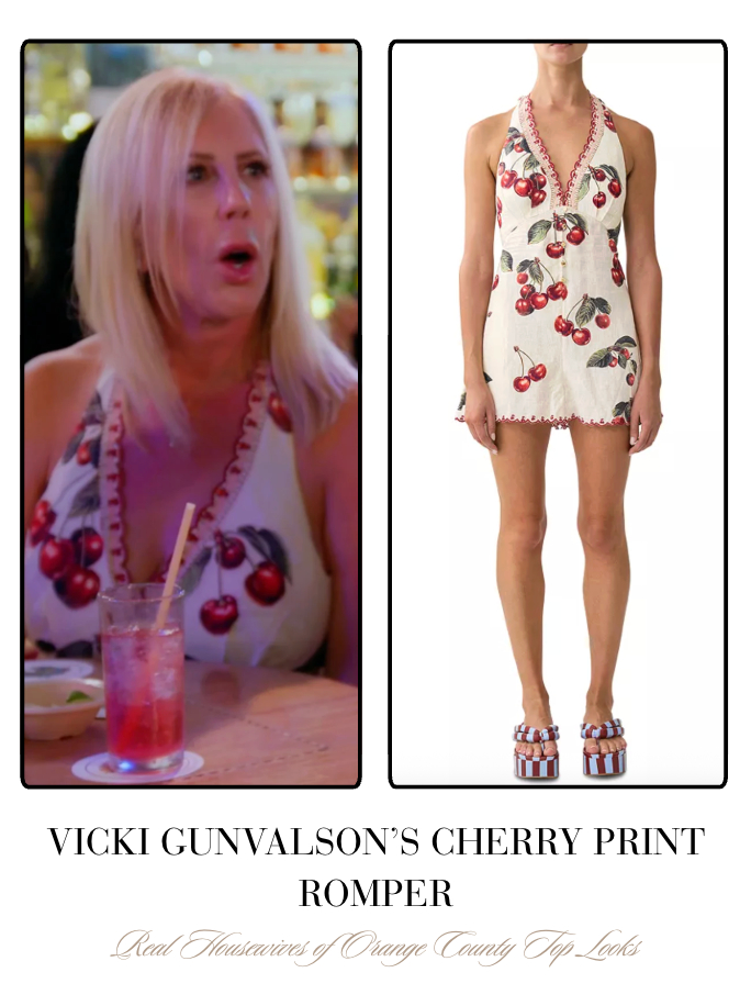 Vicki Gunvalson's Cherry Print Romper 

 