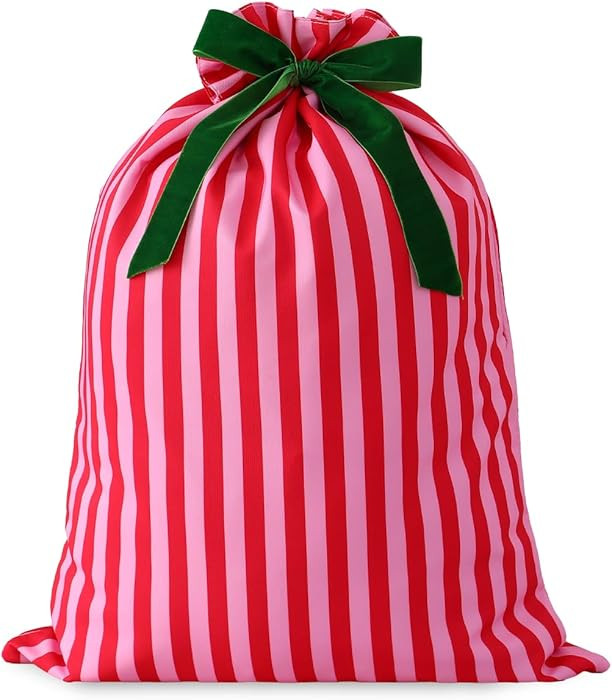 DYSHAYEN Santa Sack Christmas Gift Bag 19.7 X 27.6 Inch Large Canvas Christmas Santa Claus Bag fo... | Amazon (US)