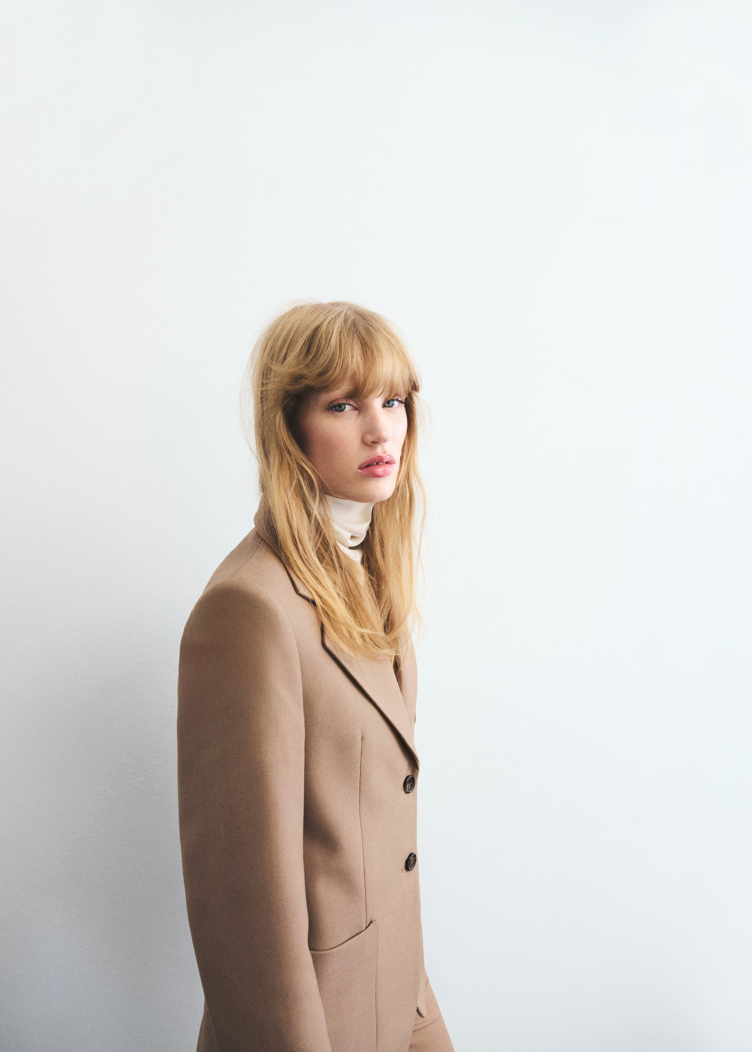 Wool-blend suit blazer with pockets | Mango (US/MX/AU)