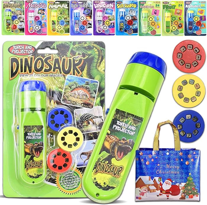 Dinosaur Projector Flashlight, Portable Dinosaur Projector Flashlight, 24 Dinosaurs Night Lights ... | Amazon (US)