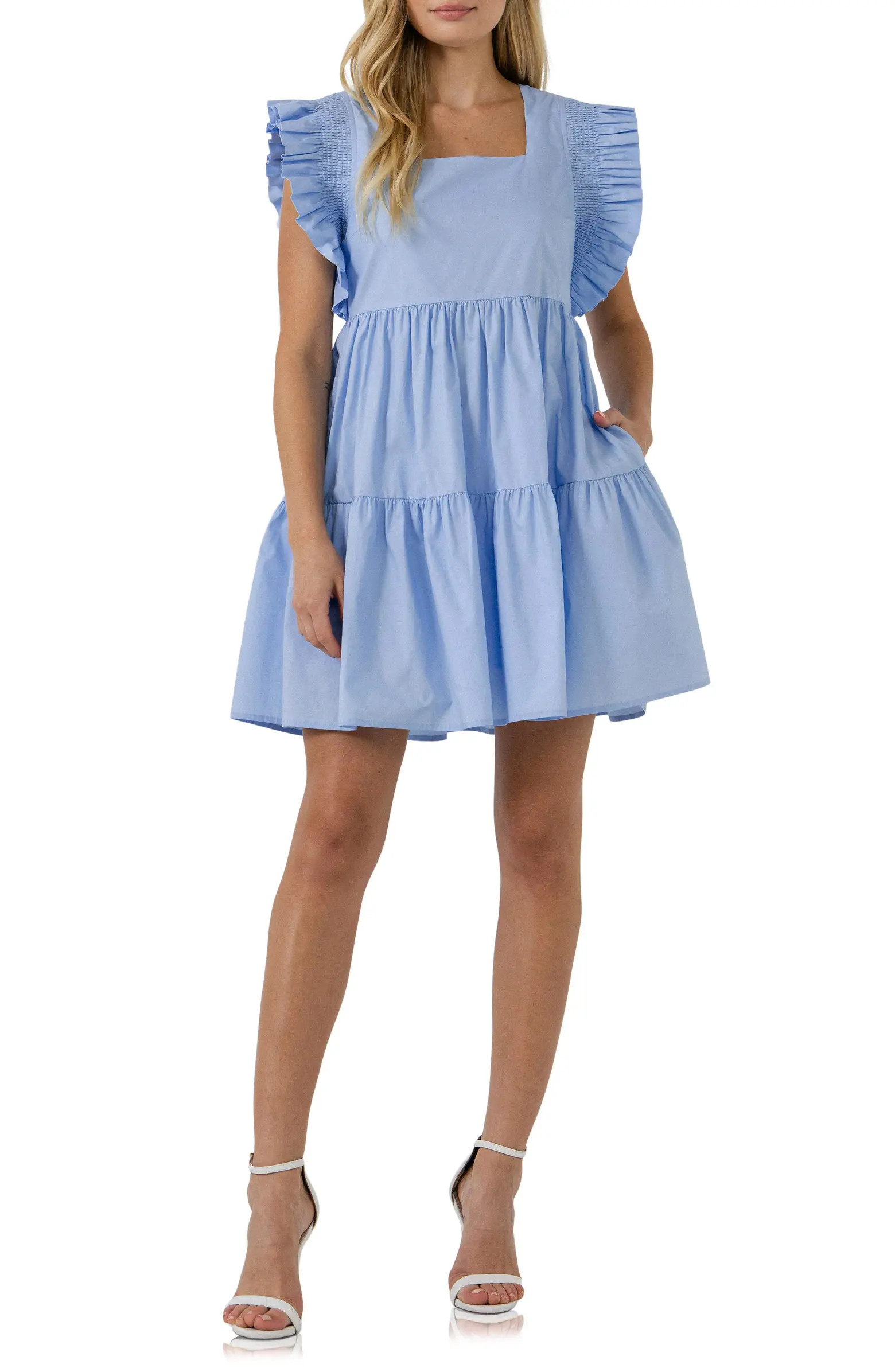 English Factory Cotton Minidress | Nordstrom | Nordstrom