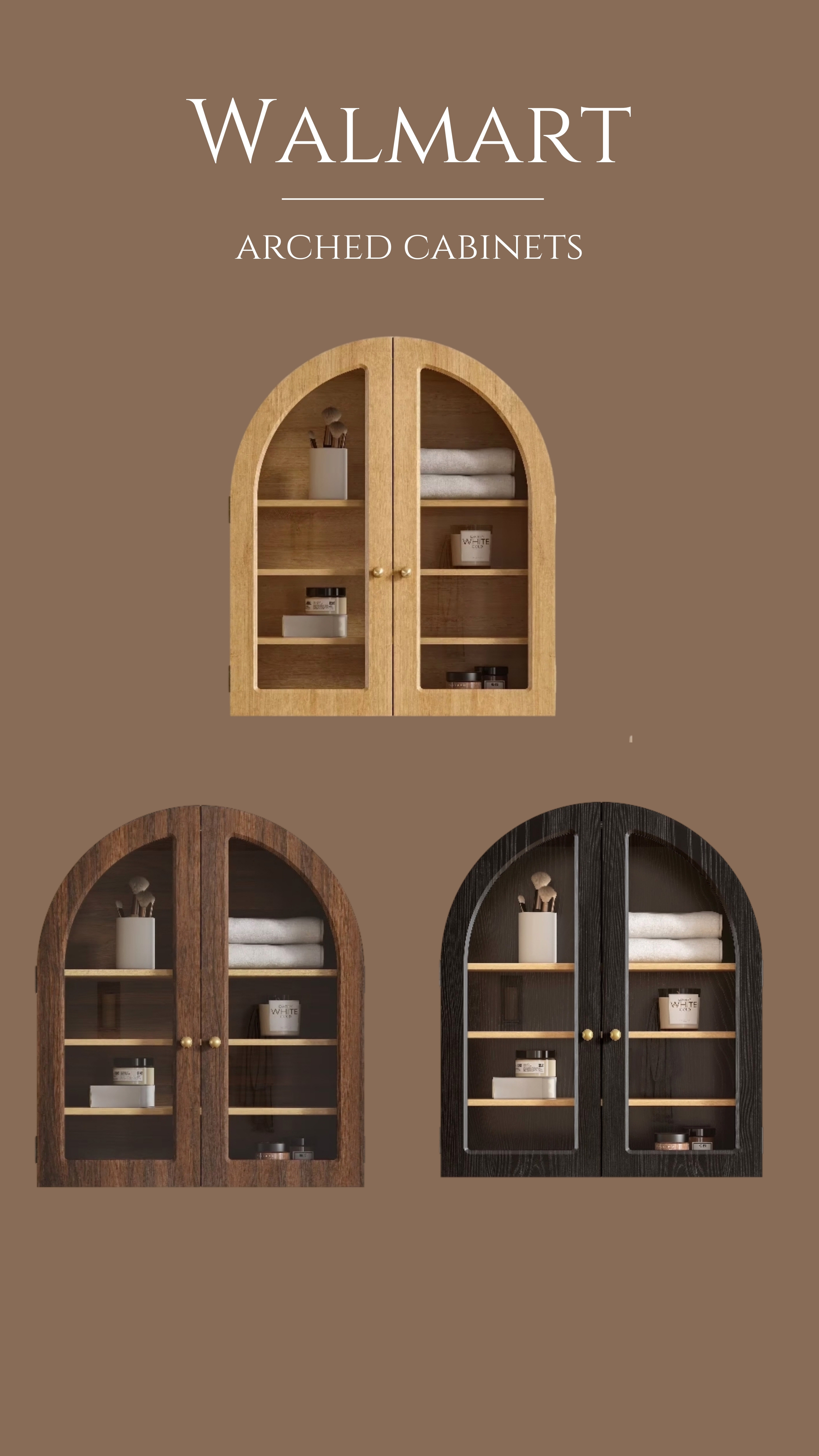 Elevate your home with this stunning Walmart arched cabinet. It offers a high-end designer look at an affordable price, perfect for displaying decor or adding stylish storage to any room. Tap to shop this trending furniture find! #WalmartHome #HomeDecor #FurnitureFinds 

 #LTKdayinmylife #LTKHome #LTKSaleAlert