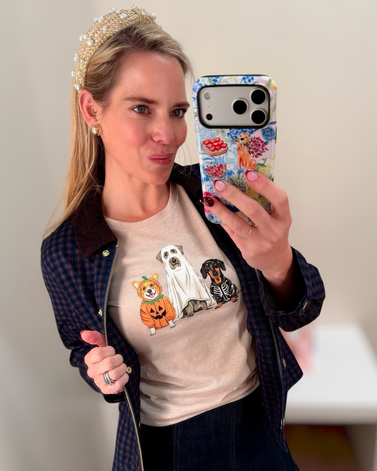 Spooky Season Style 🎃🐾🤎

The cutest way to sneak a little Halloween into your fall wardrobe! 🎃👻🐶 This J.Crew Factory graphic tee has the sweetest pups dressed up for Halloween, and I love how it looks styled with a classic denim skirt and plaid field jacket. 🍂✨

It’s festive without being over-the-top, making it perfect for everything from pumpkin patch outings and fall errands to casual Halloween gatherings. 🧡

I love pieces like this that can be worn throughout the season and styled multiple ways. Pair it with jeans, a denim skirt, or layer it under a cardigan or jacket when the weather cools down! 🤎🍁

And at just $32.50, it’s an easy, affordable way to add some personality to your fall wardrobe! 🐾🎃

Halloween graphic tee, Halloween outfit, J.Crew Factory finds, dog graphic tee, fall transition outfit, preppy Halloween style, denim skirt outfit, plaid jacket, cute Halloween clothes, fall fashion for women, women over 40 style, festive fall outfit

#LTKOver40 #LTKPetite #LTKSaleAlert