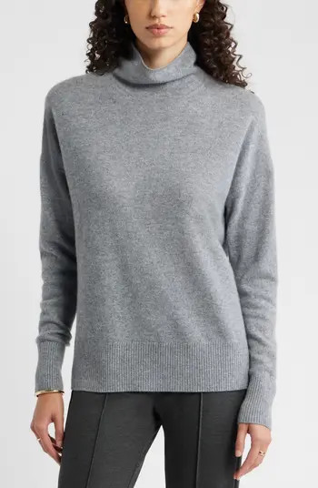 Oversize Cashmere Turtleneck Sweater | Nordstrom