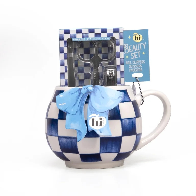 Hi Peach Layne Mother's Day Blue Coffee Mug with Manicure Set | Walmart (US)