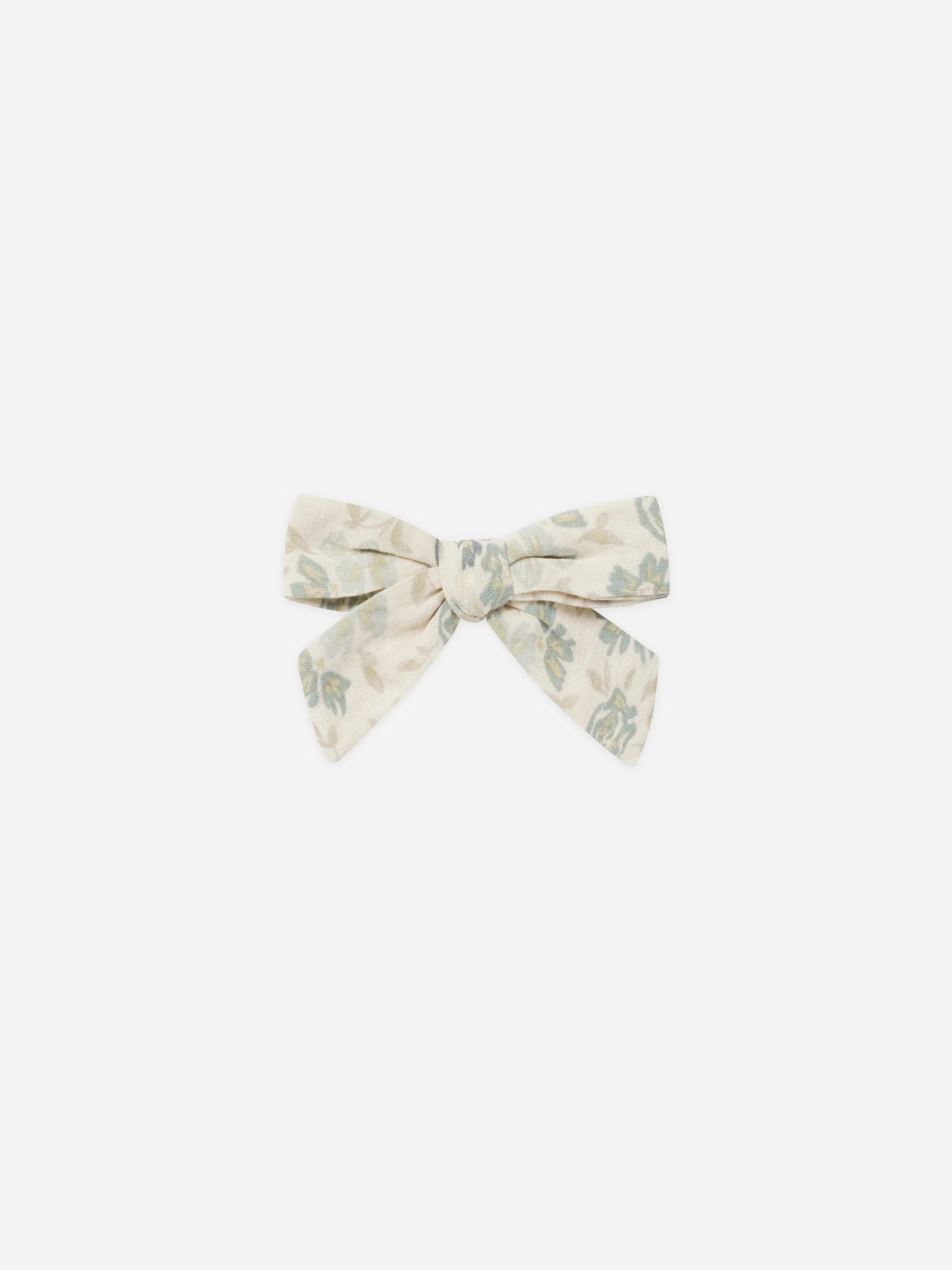 Girl Bow || Blue Floral | Rylee + Cru