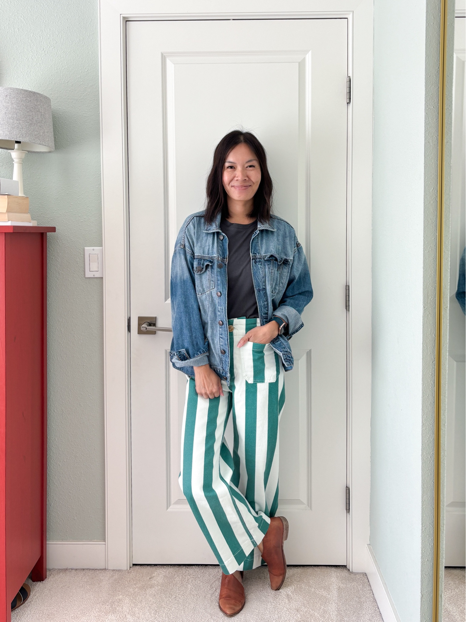 My Anthro pants are on sale! I sized down for the other Colettes that have but stuck TTS for these ones. Wearing size 26 for reference. 

#LTKFindsUnder100
