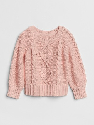 Cable-Knit Crewneck Sweater | Gap US