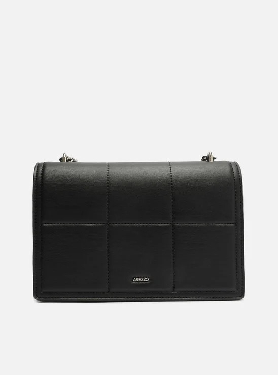 Bolsa Tiracolo Preta Arezzo Média | ZZ Mall (BR)