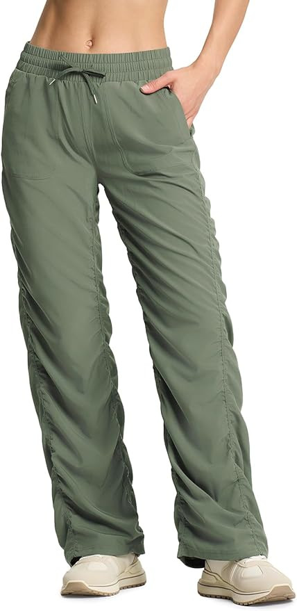 Yogipace Women's Petite/Regular/Tall Lightweight Wrinkle Resistant Studio Travel Pants with UV Pr... | Amazon (US)