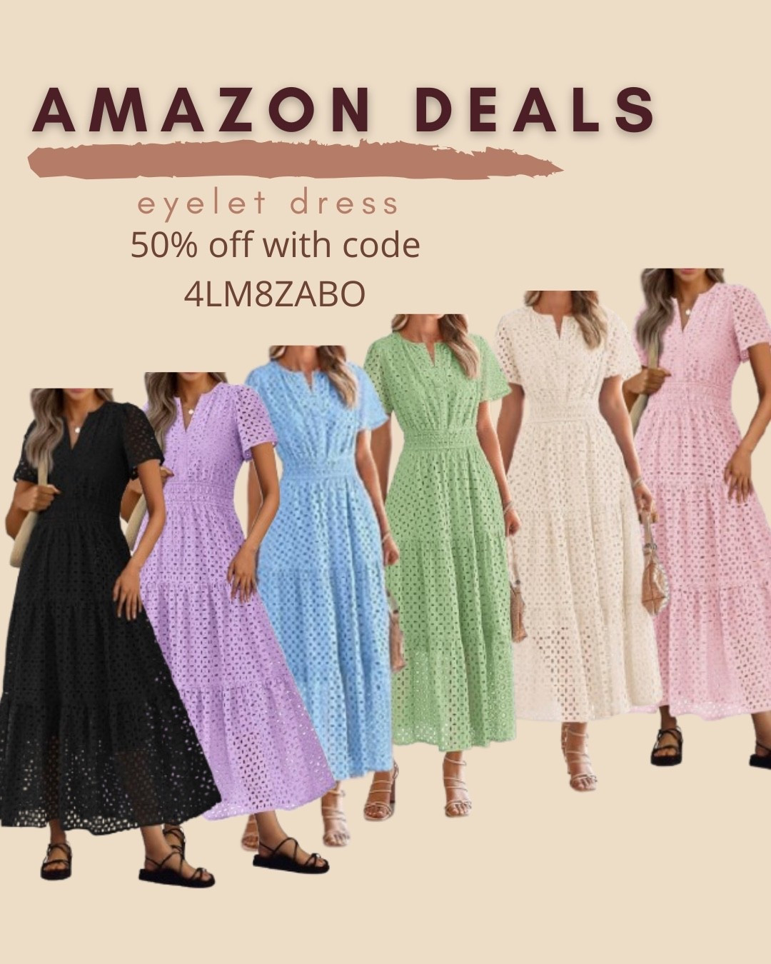 $29 ends 6/22

Amazon fashion
Amazon deals
Maxi dress 
Eyelet dress

#LTKSaleAlert