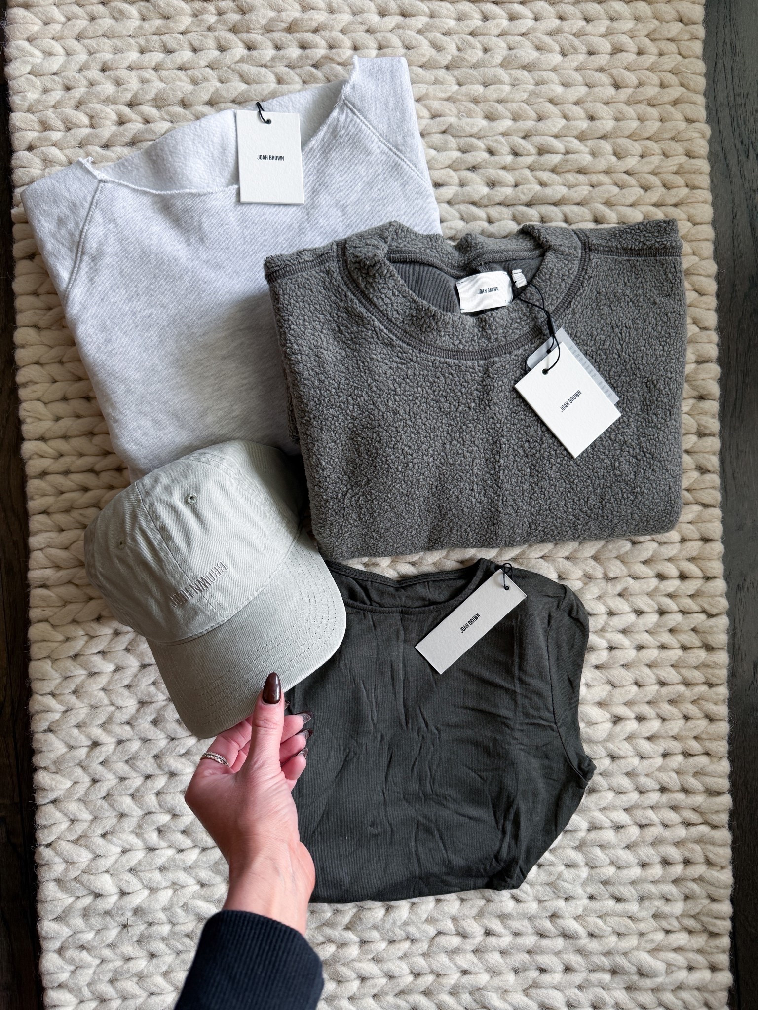 JOAH BROWN’s Cyber Week sale is live & everything is 30% off sitewide, so I grabbed a few pieces I’ve been eyeing. I picked up the Official Cap in Sahara, the Classic Crew Long Sleeve in Spruce, the Slouchy Pullover in Pearl Grey French Terry, Deep V Pullover in Army Luxe, Drop Shoulder Pullover in Oakmoss Sherpa, & the Invisible Zip Long Sleeve in Black FlexRib. Their basics always fit well + layer perfectly for everyday, errands, & travel.

Joah Brown Cyber Week - Joah Brown sale - Joah Brown basics - elevated basics for women - minimalist wardrobe essentials - casual outfit staples - cozy loungewear pieces - athleisure outfit ideas - neutral wardrobe picks - everyday style essentials - winter outfit inspo - fall fashion finds - wardrobe capsule basics - soft sweatshirts for women - sherpa pullover outfit - long sleeve essentials - casual travel outfit - weekend outfit ideas - comfy casual fashion - trending basics for women - must have wardrobe staples - gifting ideas for her - holiday shopping picks

#LTKActive #LTKCyberWeek #LTKGiftGuide