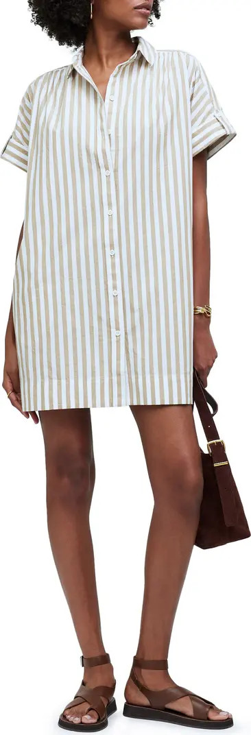 Madewell Collared Button Front Mini Shirtdress | Nordstrom | Nordstrom