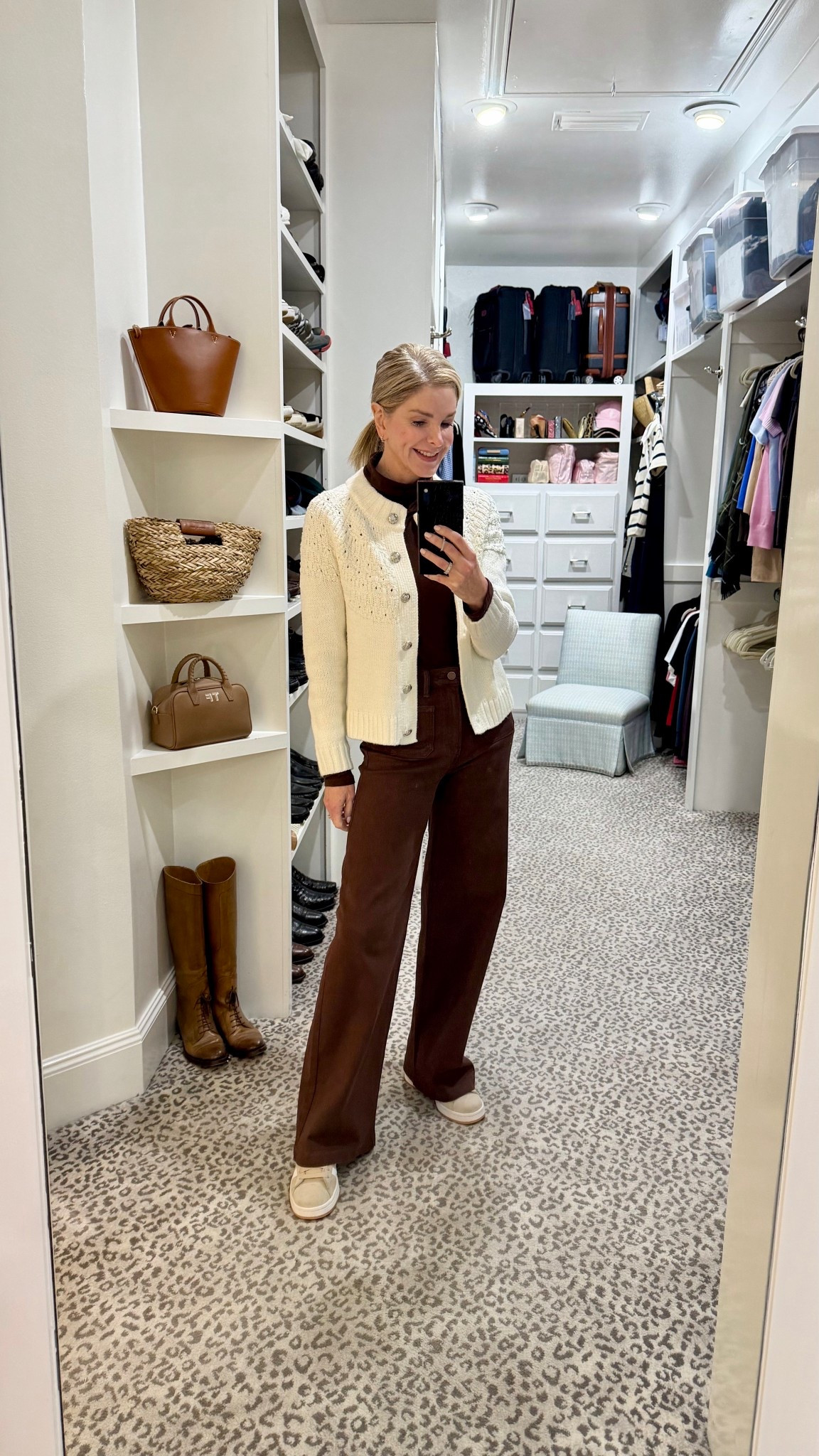 Loving this monochromatic look and white cardigan combo for everyday. Size S/27

#LTKOver40 #LTKFindsUnder100 #LTKSeasonal