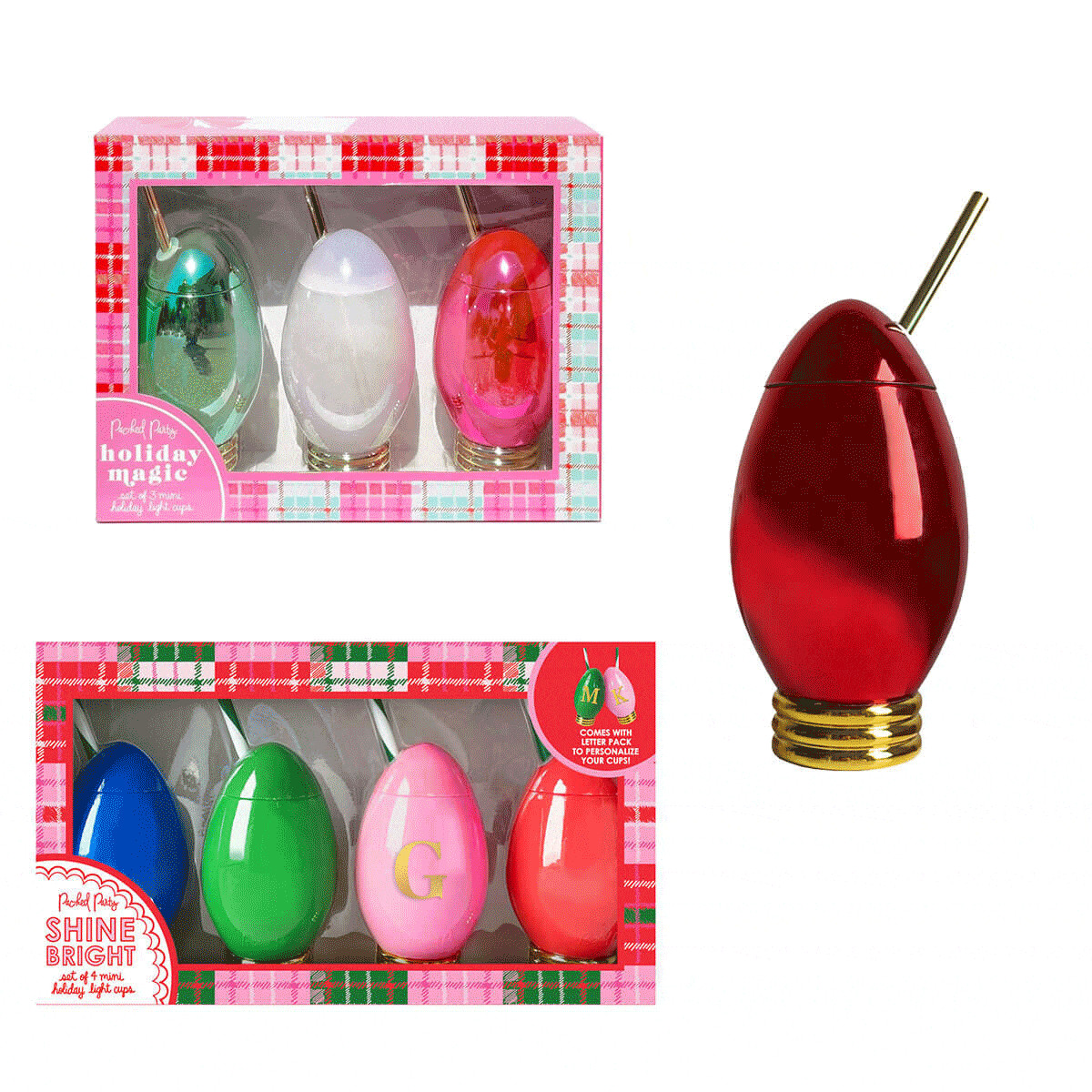 Extra Bright Holiday Light Cup Bundle | Packed Party