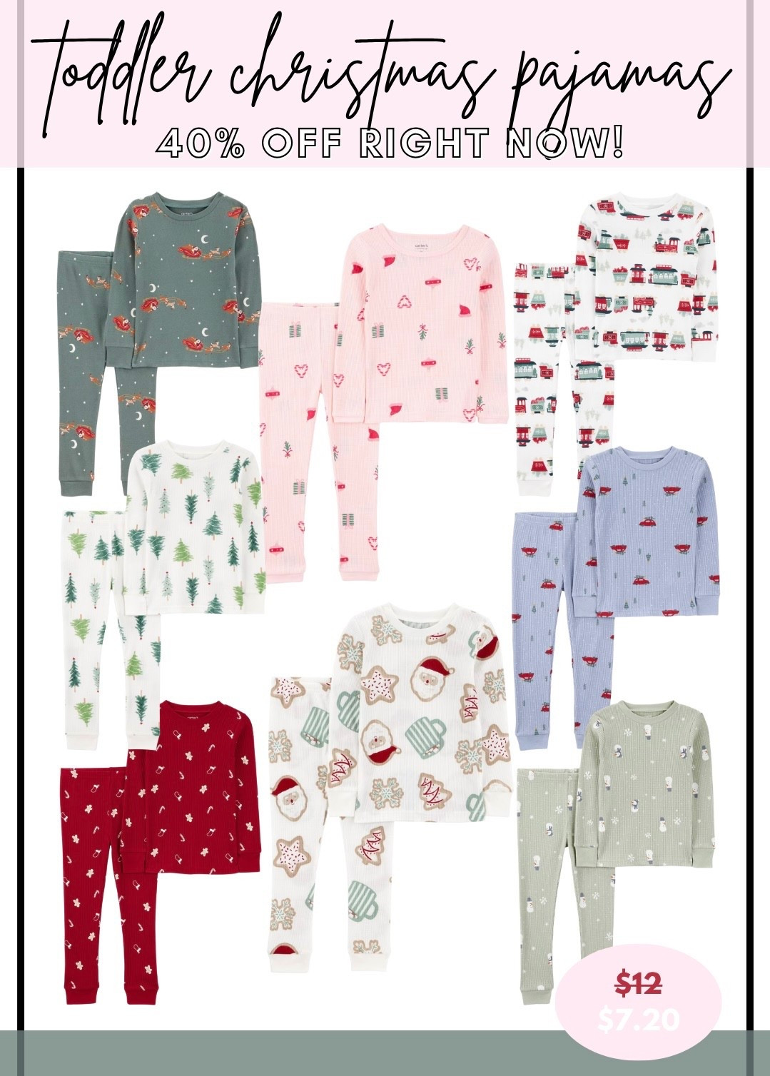 40% off toddler christmas pjs! 🎄♥️ these are on an early black friday deal, so grab them while sizes are still in stock!  

#kidschristmaspjs #toddlerchristmaspjs #holidaypajamas #targetchristmas 

#LTKHoliday #LTKKids #LTKSaleAlert