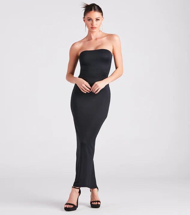 Casually Chic Smooth Knit Fitted Maxi Dress | Windsor Stores