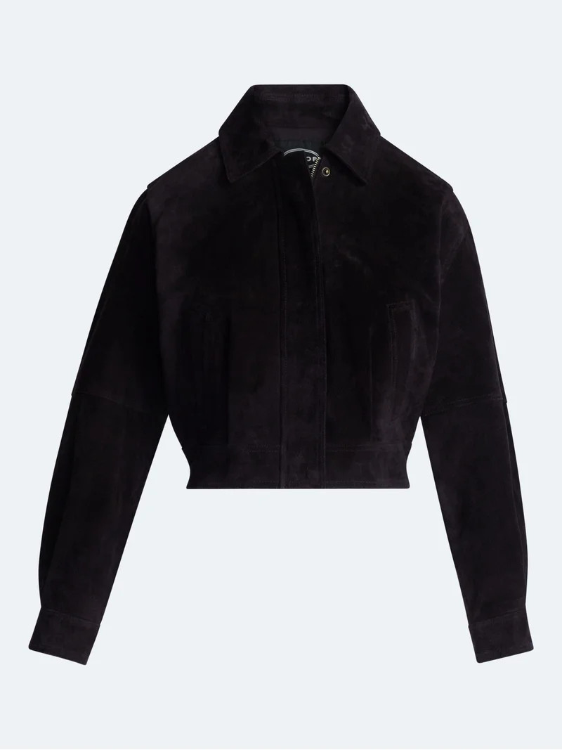 Scoop Women\u2019s and Women\u2019s Plus Cropped Suede Jacket, Sizes XS-4X | Walmart (US)