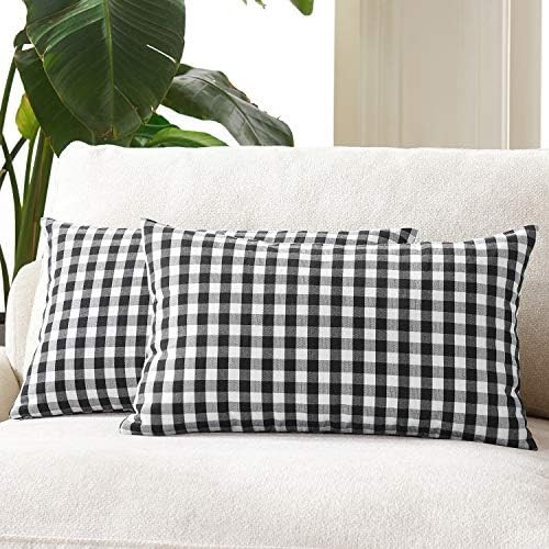 Gingham Lumbar Pillows | Amazon (US)