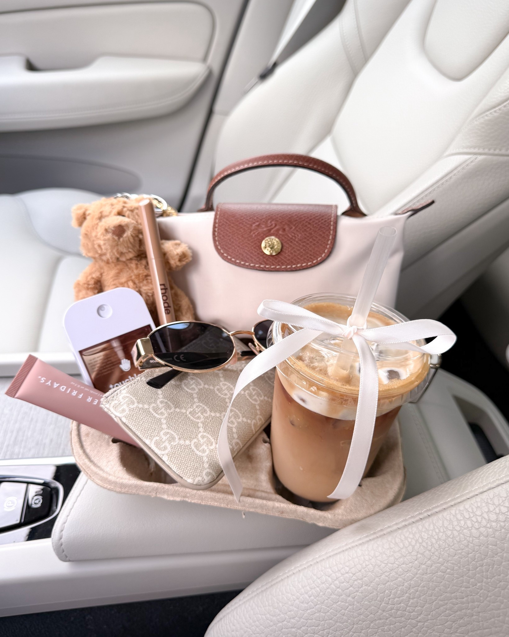 Coffee run 🤎 and a loaded coffee tray of some of current favorites!

Longchamp bag, jellycat bear, amazon sunglasses, gucci keychain pouch, touchland hand sanitizer, Rhode, summer Friday’s, Sephora, Nordstrom, gold rings, pavoi, fancythingsblog 

#LTKselfcare #LTKBeauty #LTKootd