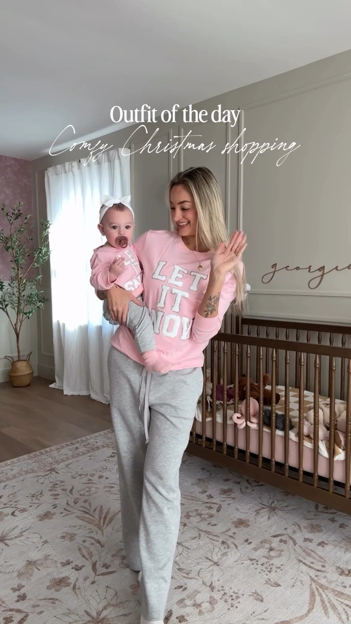 Today’s Christmas shopping trip was really just an excuse to wear our matching pink sweaters.. a caramel brûlée for me, Christmas books for her, and two outfits that made the whole outing feel extra sweet. I don’t know what it is about mommy-and-me outfits, but twinning with her always turns an ordinary day into something so special.

Holiday pajamas are fun.. but if I can match this girl for even a quick comfy errand run? You can bet on it that I’m gonna do it.

 There are so many matching options and everything is together on one listing so grabbing both sizes is super easy, and yes, they have full family sets too!

#matchingmomandme #christmasshoppingwithbaby #mommyandmestyles #sparkleinpink #holidayoutfitsforkids #momlifemagic #motherhoodunfiltered #momanddaughtermoments #cozymoments #firstchristmasseason #everydaymotherhood #relatablemomcontent #newmomlife #momsofinstagram #momsoftiktok #matchingoutfits #holidayseasonvibes #sentimentalmom #momlifeunfiltered #winterdayswithbaby

matching sweaters, mommy and me outfits, sparkle in pink review, holiday shopping with baby, christmas season moments, sentimental mom content, mother daughter outfits, comfy holiday style, mom and baby errands, new mom memories, motherhood aesthetic, cozy christmas vibes, mom influencer content, relatable motherhood, festive toddler outfits

#LTKHoliday #LTKBaby