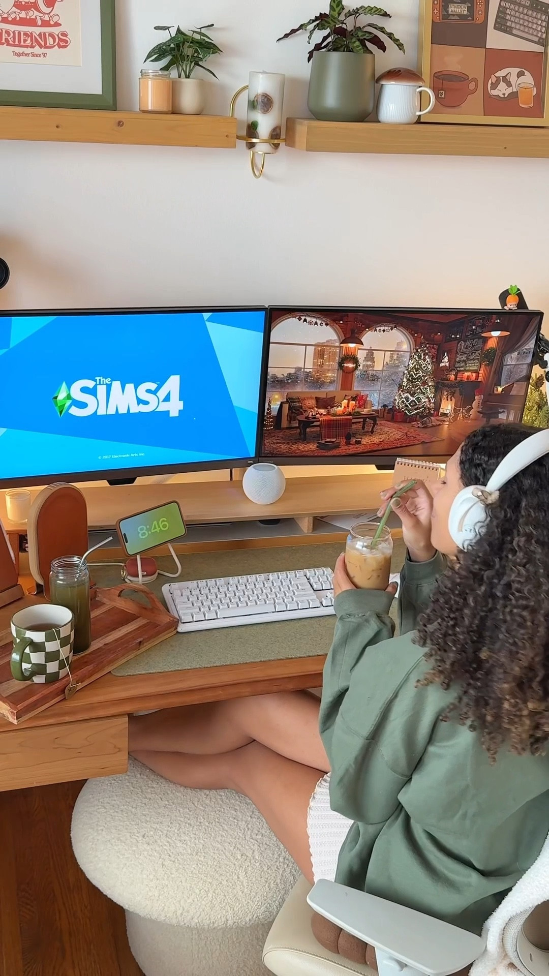 a cozy desk setup and one of my favorite games 🎄🧑‍🎄🎮

#LTKHome #LTKHoliday #LTKGiftGuide