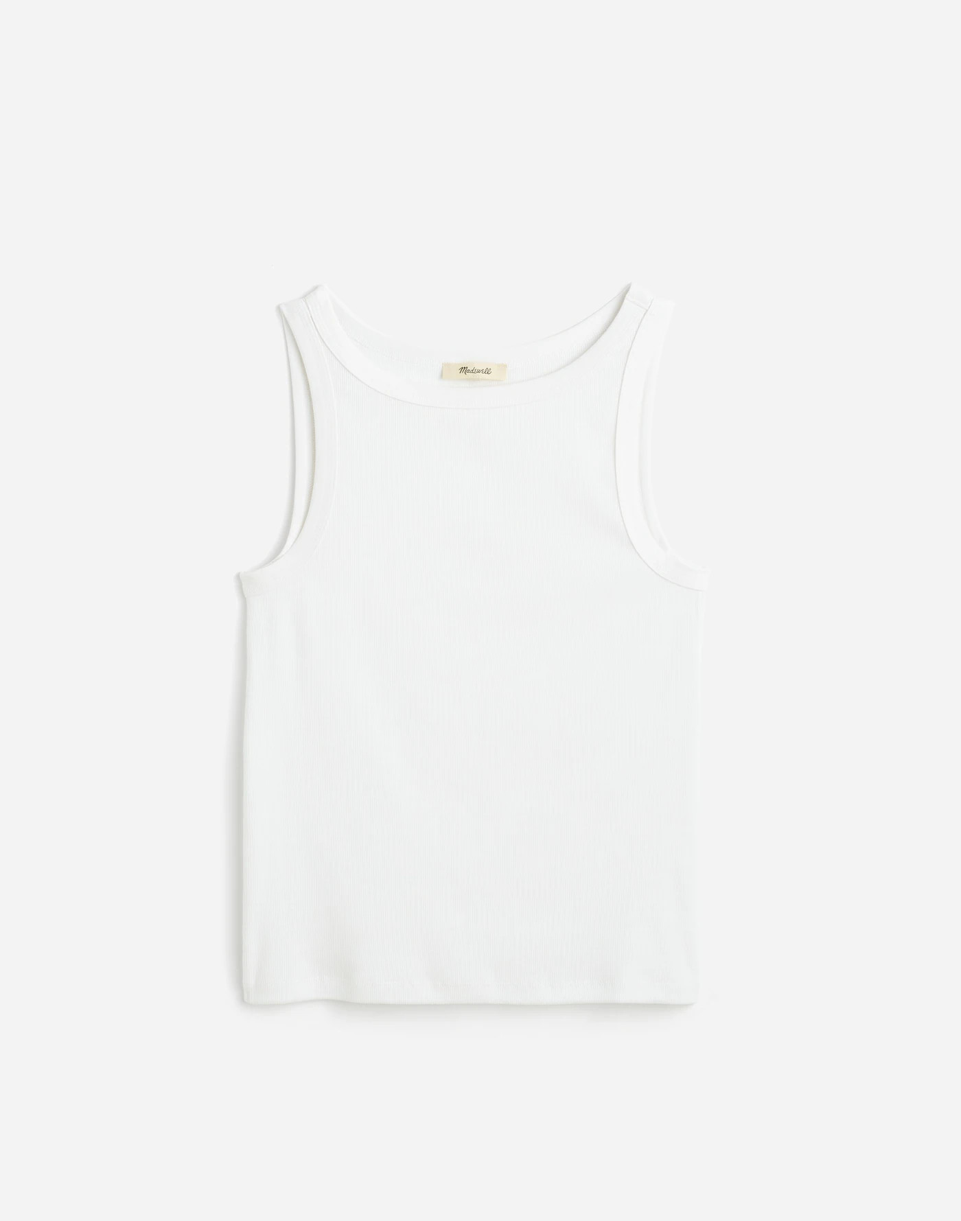 (Re)generative Cotton Essential High-Neck Tank | Madewell | Madewell