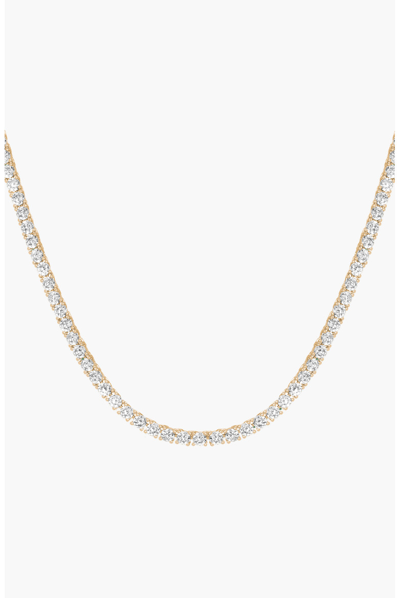 Lab Grown White Sapphire Statement Tennis Necklace - 13ct (Women) | Nordstrom | Nordstrom
