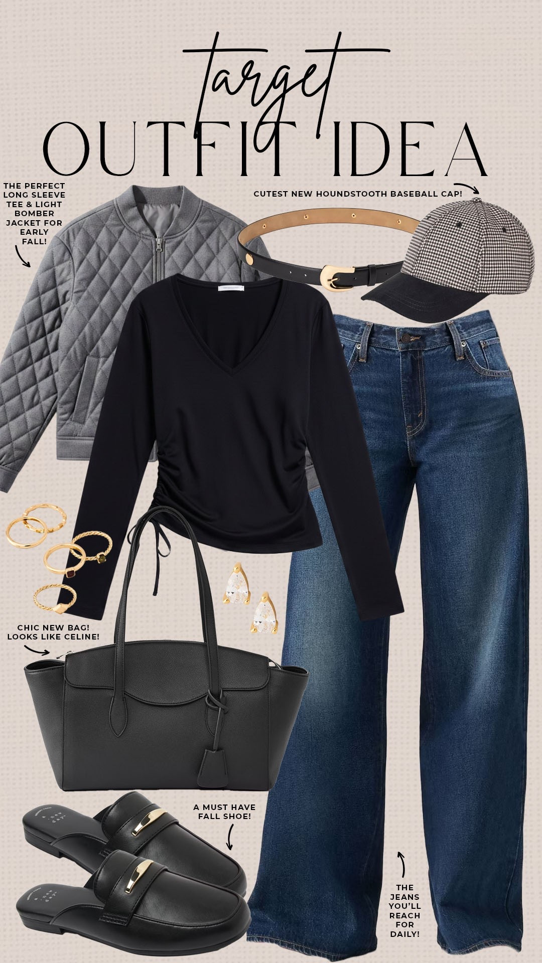 Trendy fall style from Target! 

#targetfinds

Target finds. Target fashion. Target new arrivals. Neutral fall style. Black gray fall fashion.

#LTKSeasonal #LTKootd #LTKgrwm