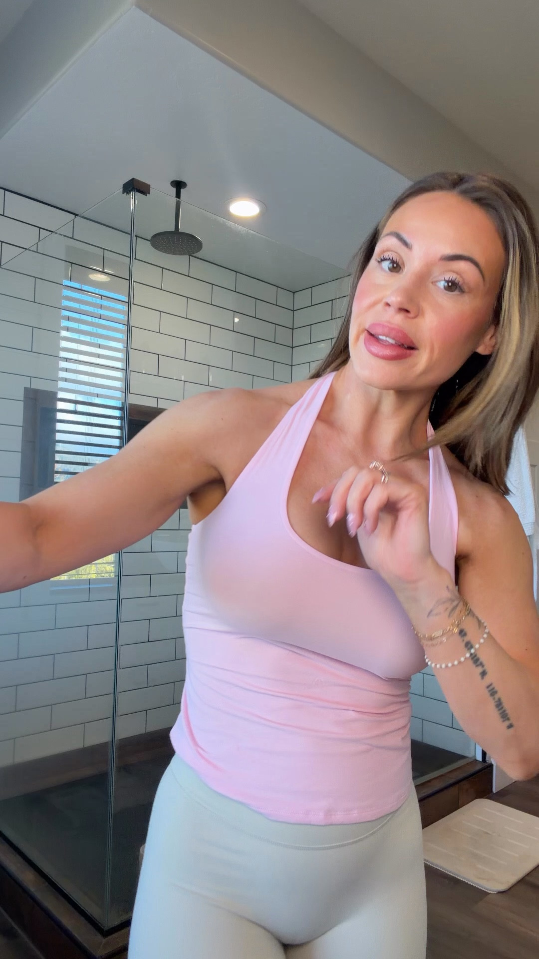 I can’t get over these cute tops from INLYRIC! I am wearing a small in both pink tops and medium in the racer back bra

#LTKActive #LTKootd