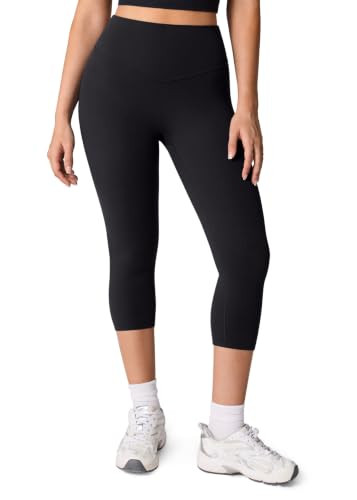 UNISSU Hugcurve No Front Seam High Waisted Capri Leggings for Women Workout Buttery Soft Yoga Pan... | Amazon (US)