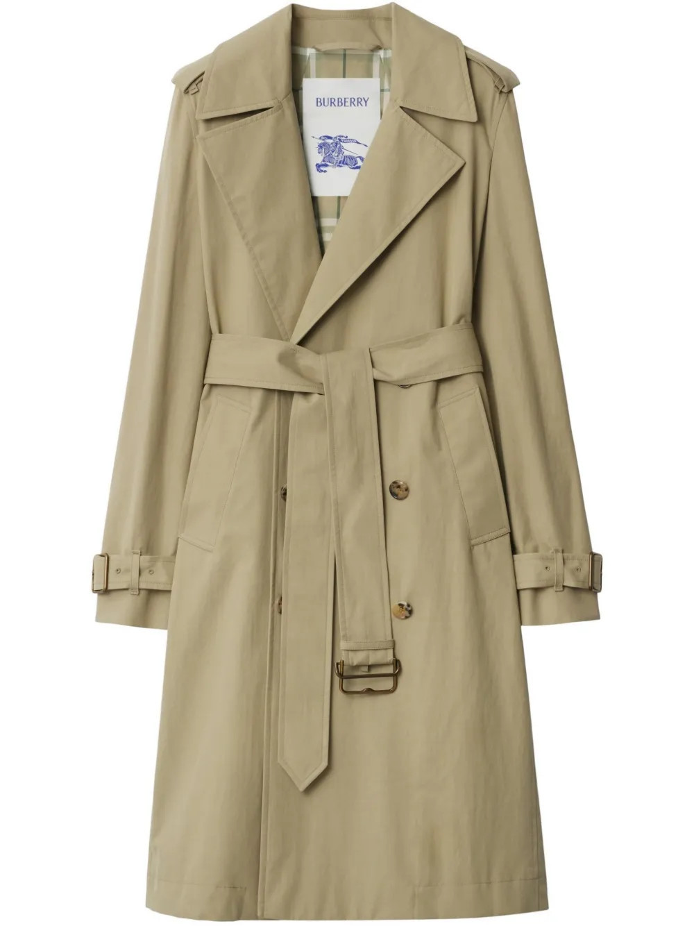Burberry long-length trench coat - Neutrals | Farfetch Global