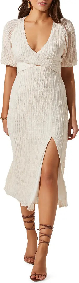 Crossover Bust Midi Dress | Nordstrom