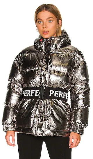 Over Size Parka II in Silver HP Foil | Revolve Clothing (Global)
