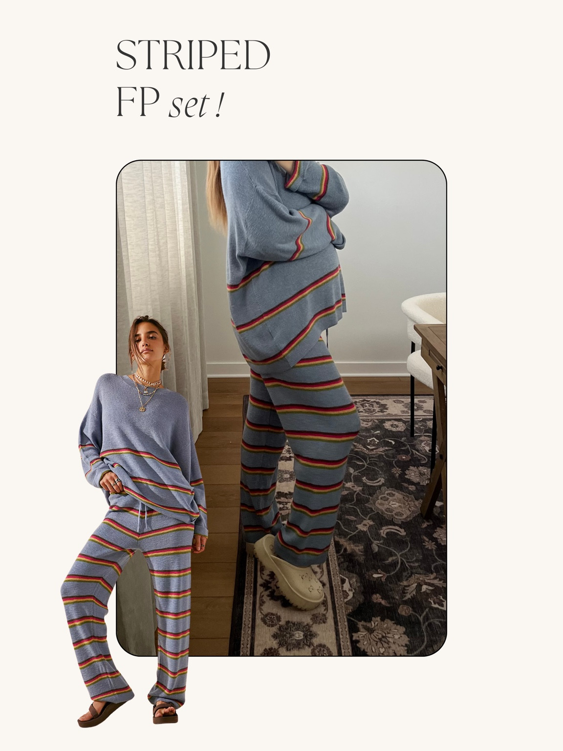 Free people set is a fave!! Bump friendly, super stretchy and soft fabric. Tts M for me even 6 months pregnant. Love the fit! 



