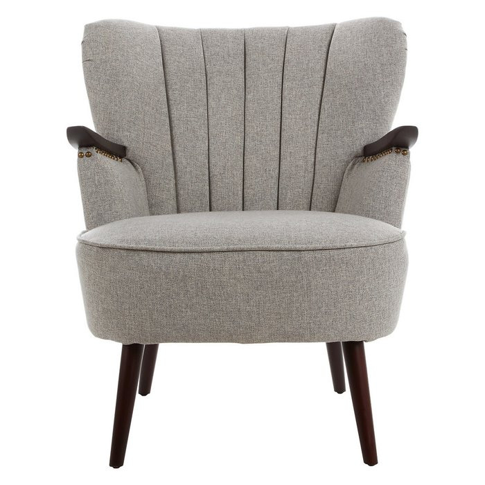 Shell Back Accent Chair with Black Finished Legs | La Redoute (UK)