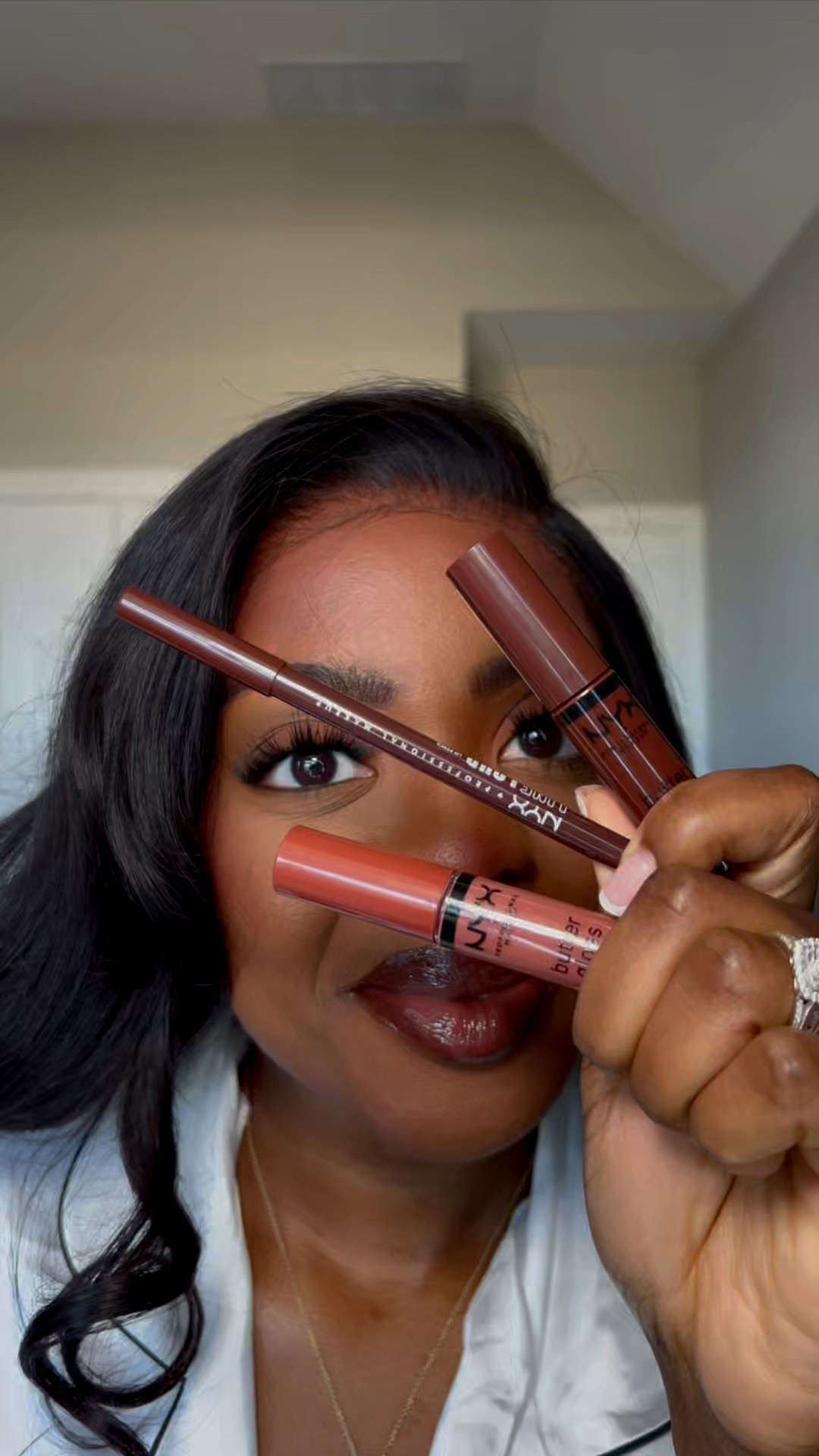 Today I’m trying a new lip combo for the first time 🤎

I start by lining my lips with the NYX Line Loud Lip Liner in Rebel Kind, then go in with NYX Butter Gloss in Lava Cake around the outer lip. I finish with Spiked Toffee in the center for a soft, polished look.

The combo feels comfortable, non-sticky, and super easy to wear — perfect for everyday or date night.

All linked here ✨


#LTKgrwm #LTKBeauty