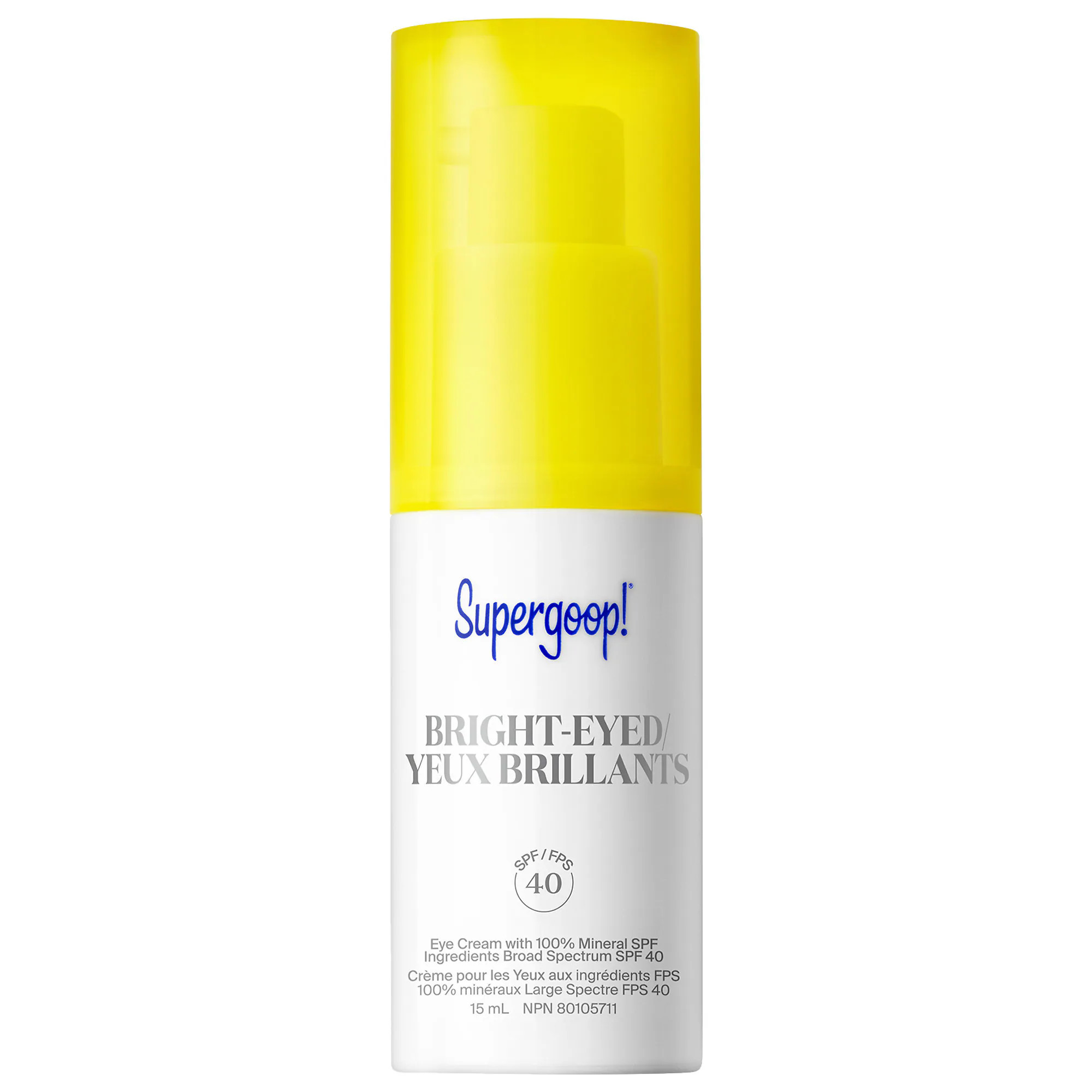 Supergoop! Bright-Eyed 100% Mineral Eye Cream SPF 40 PA+++ 0.5 oz/ 15 mL | Sephora (CA)
