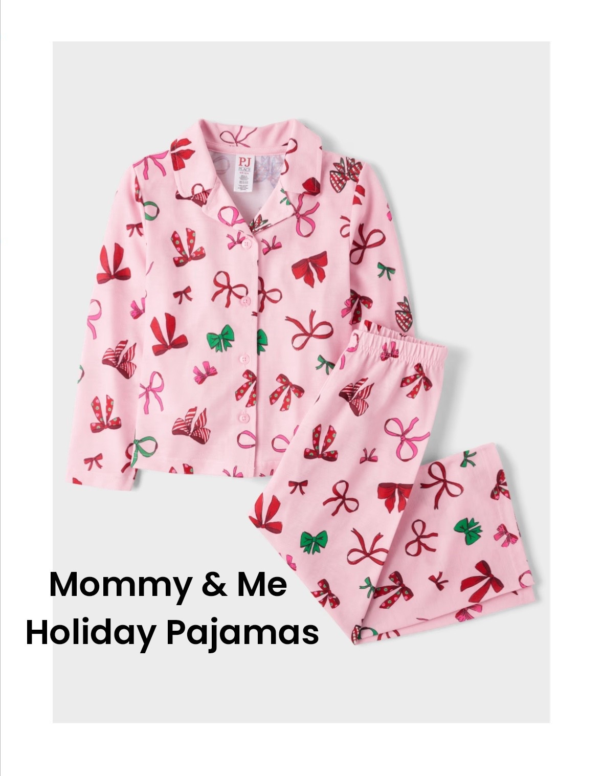 Holiday Jammies ☑️ oh so cute bow pajamas in both girls and women’s sizing! 