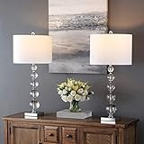 SAFAVIEH Lighting Collection Liam Stacked Crystal Ball 29-inch Bedroom Living Room Home Office De... | Amazon (US)