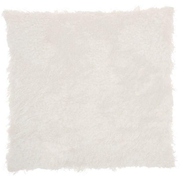 18"x18" Poly Faux Fur Shag Throw Pillow - Mina Victory | Target