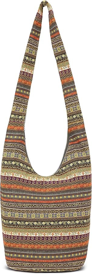 Women Shoulder Handbags Fashion canvas Hippie Crossbody Bags Bohemian Animal Prints Hobo Bags | Amazon (US)