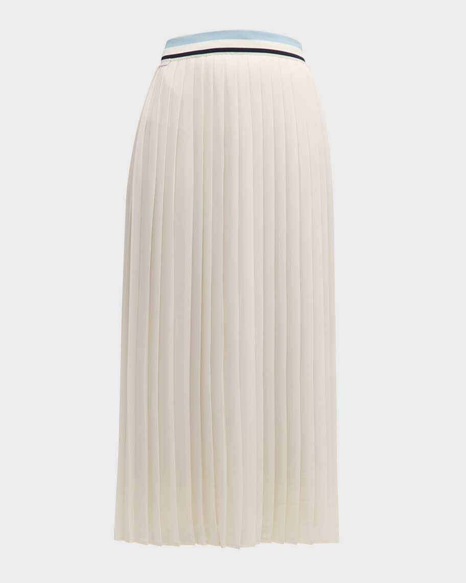 Moncler Pleated Midi Skirt | Neiman Marcus